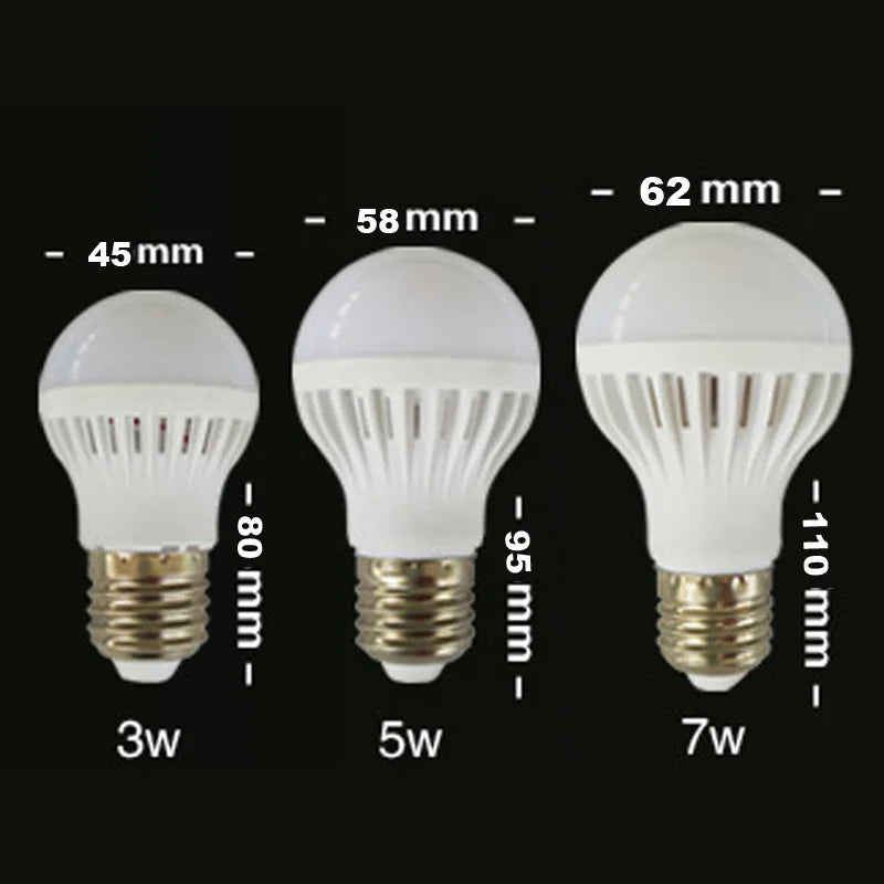 Light Bulbs110V 220V E27 3W 5W 7W 9W 12W LED Bulb High Brightness decorative Lampada For Home Warm White Cold White Bombillas