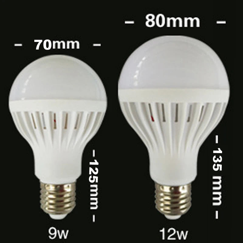 Light Bulbs110V 220V E27 3W 5W 7W 9W 12W LED Bulb High Brightness decorative Lampada For Home Warm White Cold White Bombillas