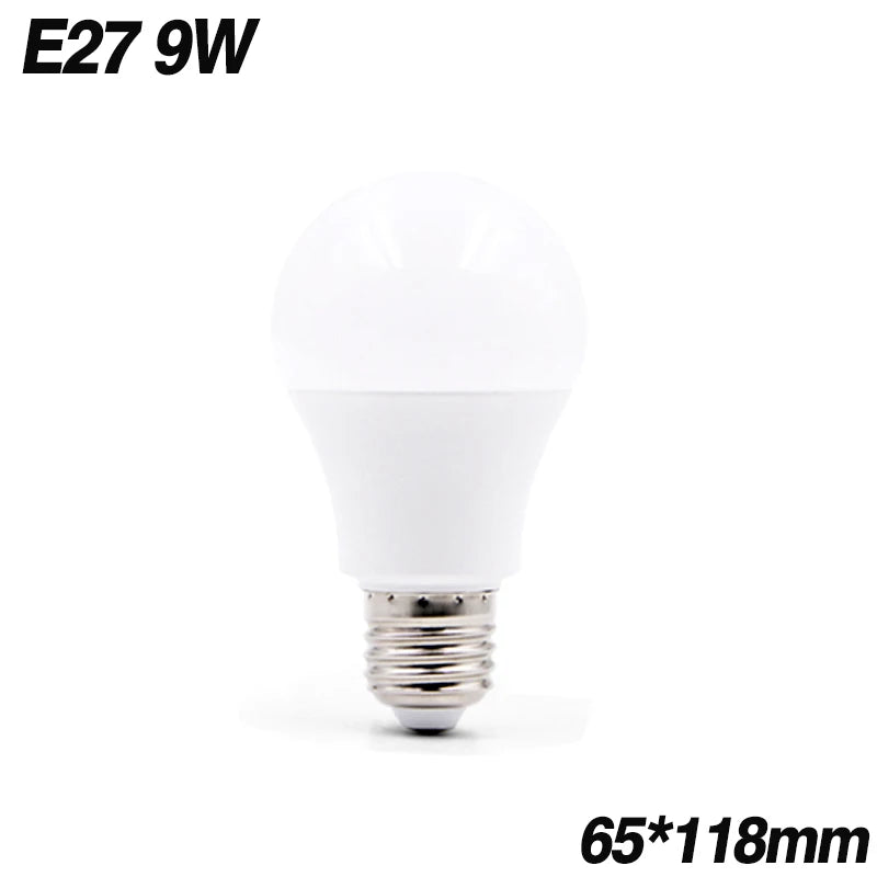 High power LED Bulb E27 E14 Lamp 3W 5W 7W 9W 12W 15W 18W AC220 240V Cold White Warm White High Brightness Lampada LED Light