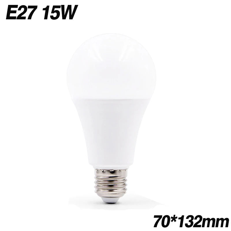 High power LED Bulb E27 E14 Lamp 3W 5W 7W 9W 12W 15W 18W AC220 240V Cold White Warm White High Brightness Lampada LED Light