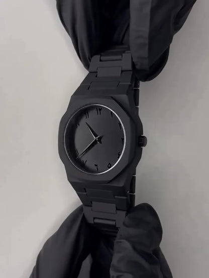 Aura Black Arabic Dial Watch